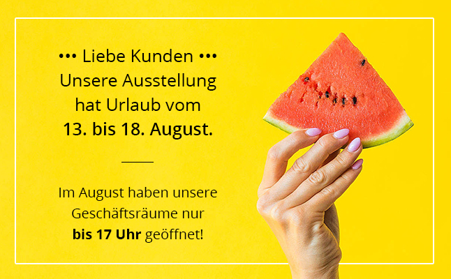 Öffnungszeiten August