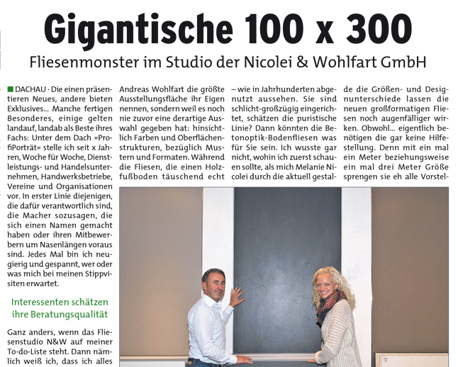 Gigantische 100 x 300